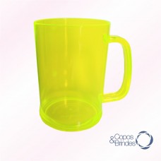 Caneca Amarelo Neon